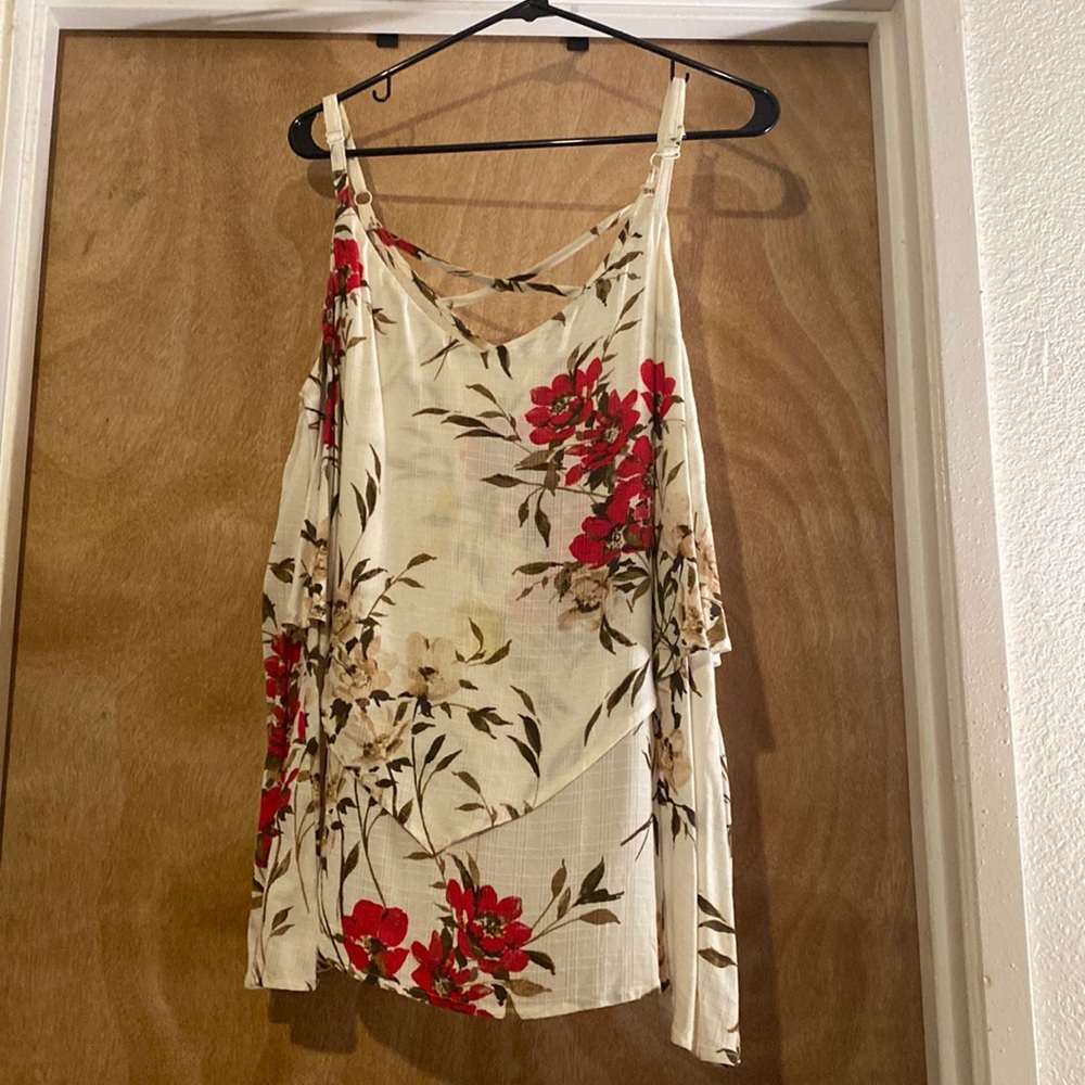 Torrid layer with crisscross back.